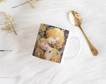 Ceramic Mug, gift for, Mom, Mother, Grandmother, Grandma, Granny, Beutiful, Mother's day, Mom day, Cup, Birthday Gift, G. Klimt Inspired