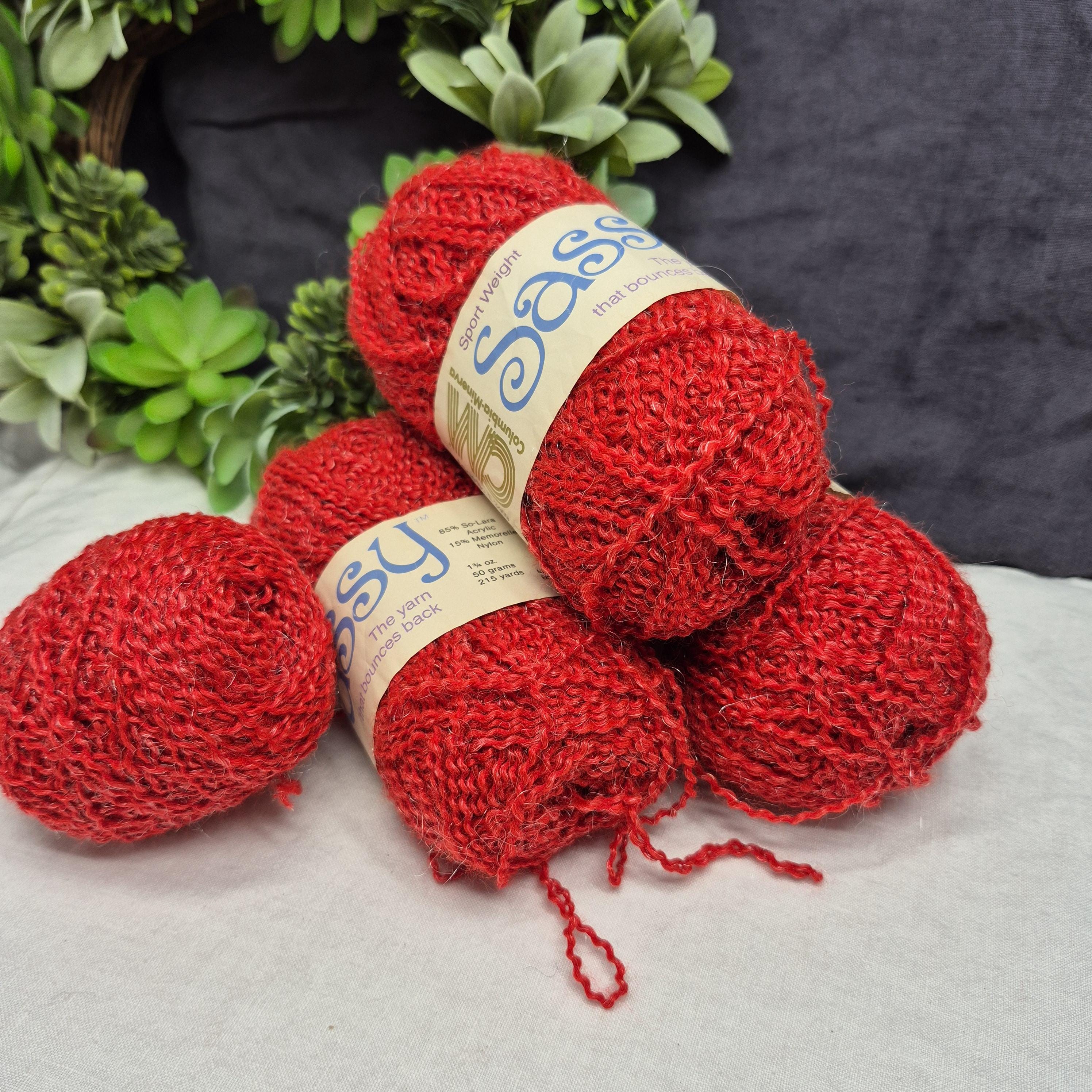 Columbia Minerva Yarn - Sassy - Lot of 3.5 Skeins - DK Weight