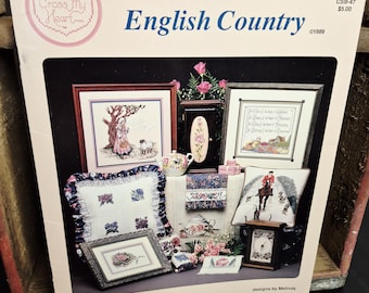 Vintage 1989 English Country Cross Stitch Chart: 20 Equestrian