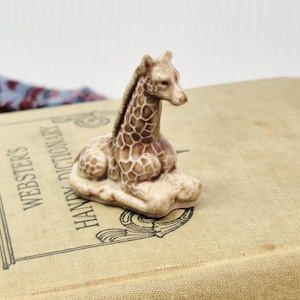 Vintage Red Rose Tea Giraffe Figurine - Wade Whimsie - 1.5
