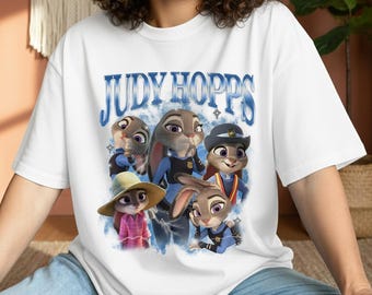 Judy Hopps Zootropolis Disney-tröja, söt Judy Hopps-tröja, Disney Zootropolis-tröja, tecknad kanin-gif