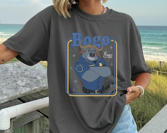 Chief Bogo Disney Zootropia-tröja, polisbuffelkaraktärströja, animerad filmfan-tröja, tecknad djurgrafiktröja