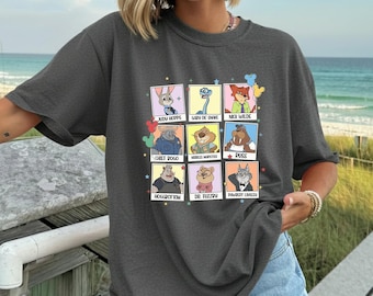 Zootopia T Shirt, Judy Hopps And Nick Wilde Shirt, Disney Animal Movie Tee, Zootopia Cartoon Shirt, Disney Park Outfit Gift