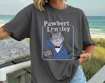 Pawbert Lynxley Disney Zootopia 2 T Shirt, Zootopia Character Shirt, Cartoon Movie Tee, Disney Fan Gift, Unisex Graphic TShirt