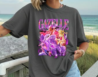 Disney Zootopia 2 Gazelle Straight Fire Tee, Animated Movie Character Shirt, Cartoon Fan Apparel, Fun Graphic T Shirt