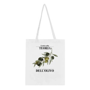 Oliven-Theorie Klassische Tragetasche Totebag Bild 3