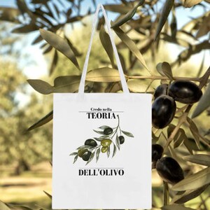 Oliven-Theorie Klassische Tragetasche Totebag Bild 1