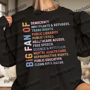 Big Fan Of Democracy PNG, Social Justice Activist Digital File