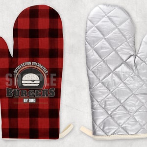 Dad's Best Burgers - png - instant download - Halebound linnen oven want - Gepersonaliseerde naam voor oven want - Vaderdag cadeau plaid