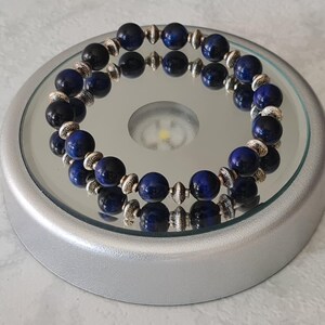 Natural Lapis Lazuli Stone Beaded Bracelet
