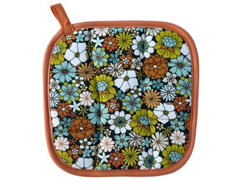 70's Flowers Pot holder