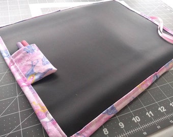 Chalkboard Play Mat / Large / Pink Purple Unicorns