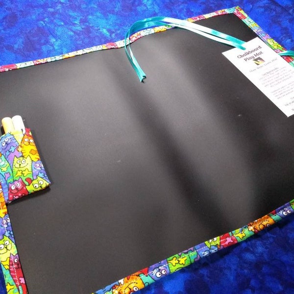 Chalkboard Play Mat / Large / Funny Cats