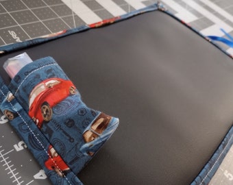 Chalkboard Play Mat / Small / Race Cars Red and Blue