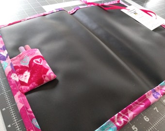 Chalkboard Play Mat / Large / Pink and Purple Hearts