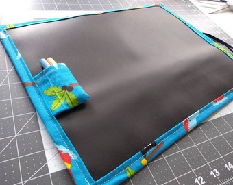 Chalkboard Play Mat / Large / Pirate Ships and Sharks