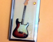 Vintage Fender Electric GUITAR Business Card Holder Credit Card Case