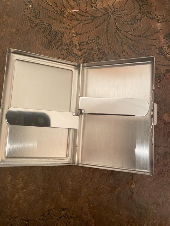 Retro Elvis 2-clip Regular Size Cigarette Case Business Credit Card I.D.  Holder
