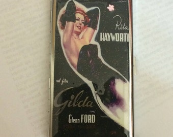 Rita Hayworth Gilda Mirror Tissue holder or 120s Cigarette Case Business Credit Card Holder