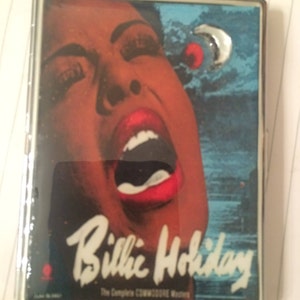 Billie Holiday Red Moon 1-Clip Wallet ID Zigarettenetui Visitenkarten Geldhalter