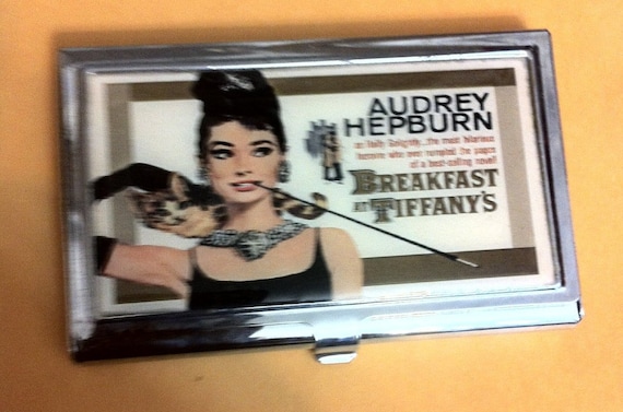 Audrey Hepburn Holly Golightly Breakfast at Tiffany's Business Card Holder  Credit Card Case