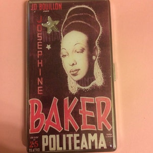 Josephine Baker Politeama Mirror Tissue or 2-clip 120s Cigarette Case Business Credit Card Holder