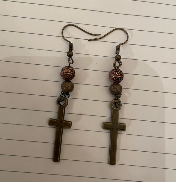 Paire De Boucles D'oreilles Pendantes Rétro Vintage - Fermoir Clip, Couleur Dorée