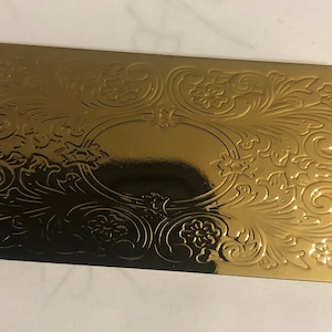 Art Deco Victorian Silver or Gold Money Clip
