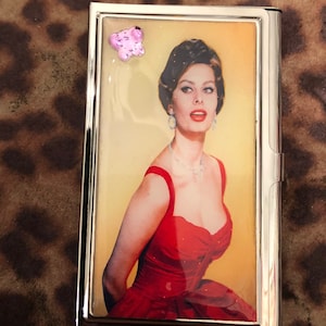 Collector Retro Sophia Loren Visitekaarthouder Creditcardhouder