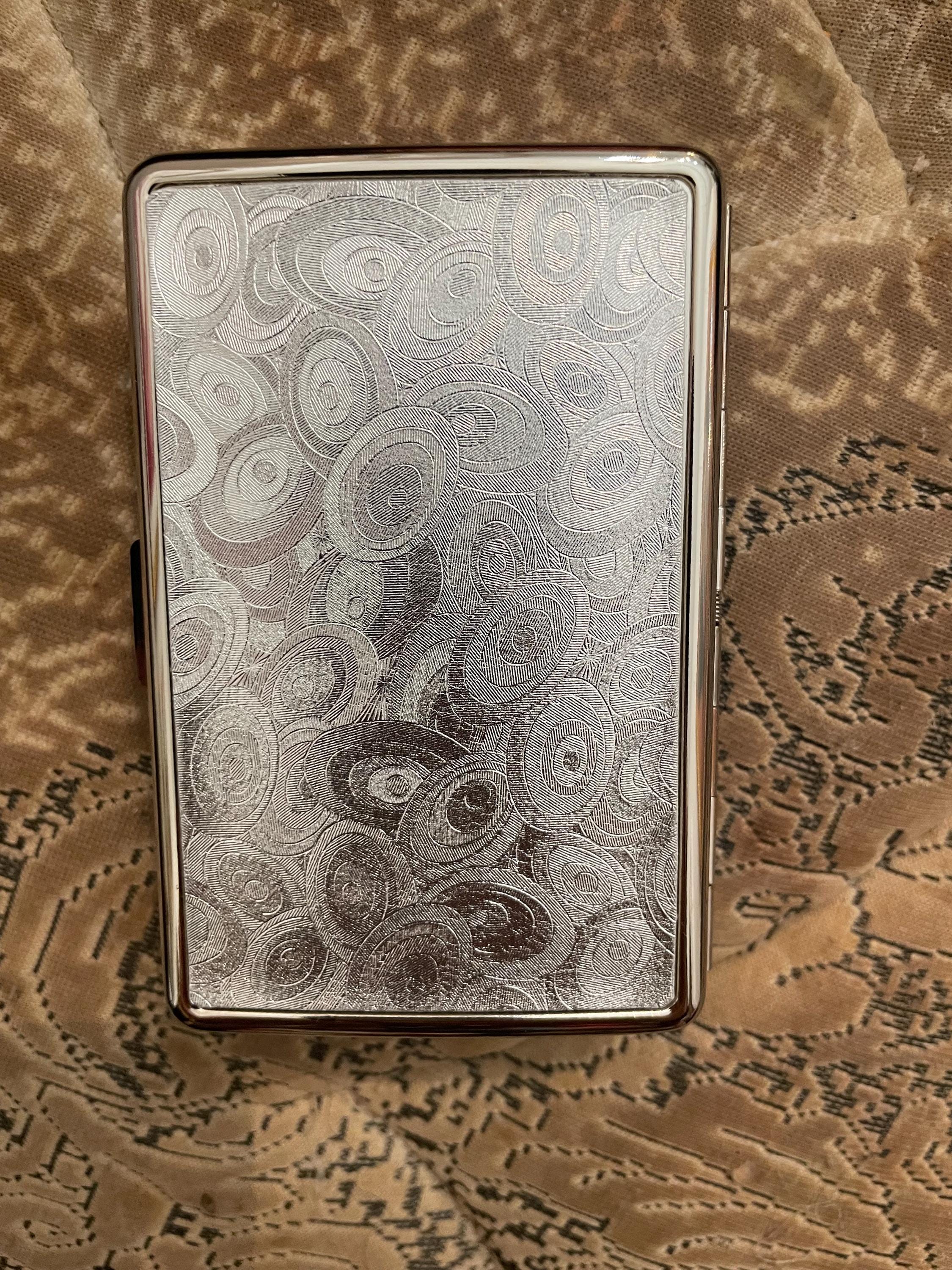 Retro 1940s Pink Flamingo 2-clip Wallet 100s Cigarette Case -- for Business  & Credit Cards, Money, I.D
