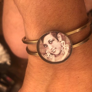 Retro Josephine Baker Paris 2-reihig Klapparmband