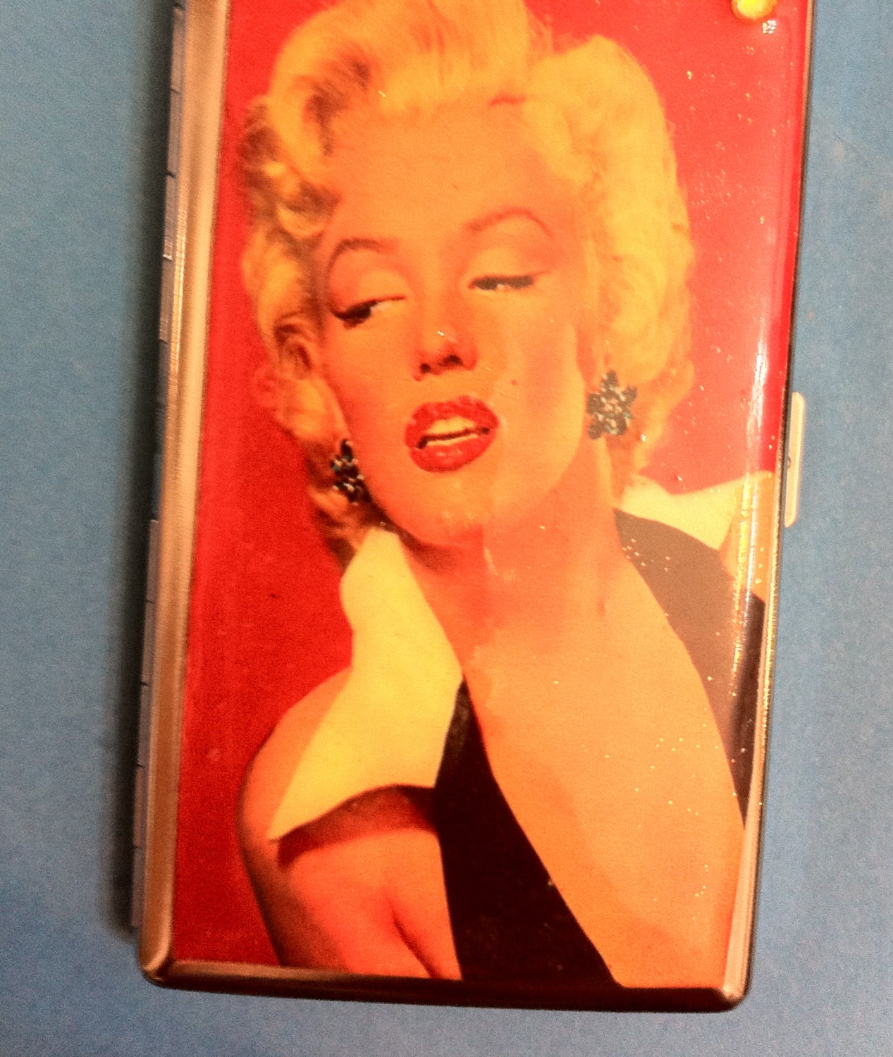 Retro Marilyn Monroe Blonde Portrait Mirror Compact Tissue