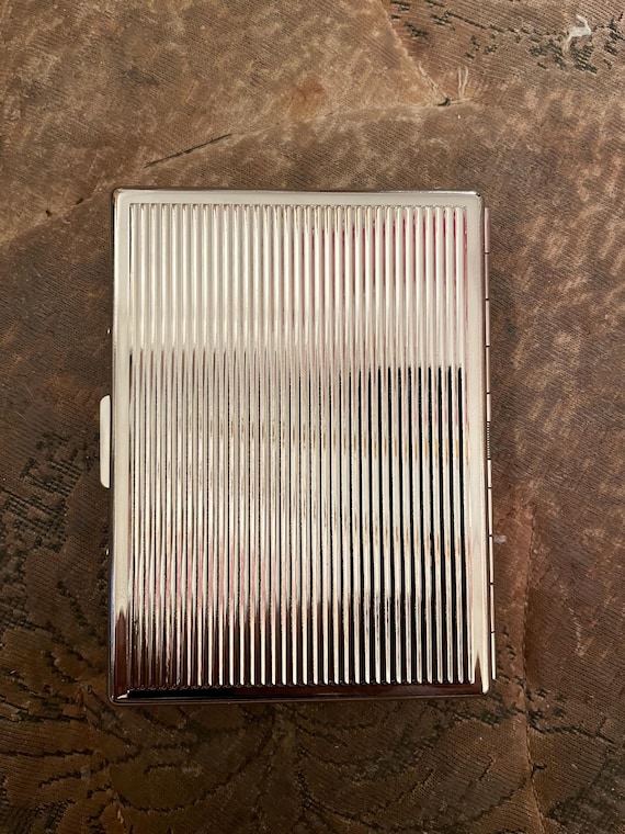 Buy Retro Bette Davis Jezebel Deco Linee Silver 1-clip Business Credit Card  Wallet Cigarette Case Online in India