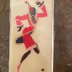 1920er Jahre Red Hot Jazz Lady Taschentuchhalter oder 120er Jahre Zigarette 2-Clip Geldbörse Etui Business Kreditkartenhalter