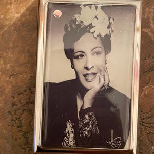 Billie Holiday Portrait 2-Clip Zigarettenetui Business Kreditkartenhalter
