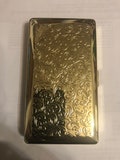 Gold Art Deco French Floral Filigree Wallet Business Credit Card Holder 120s 2-clip Cigarette I.D. Case