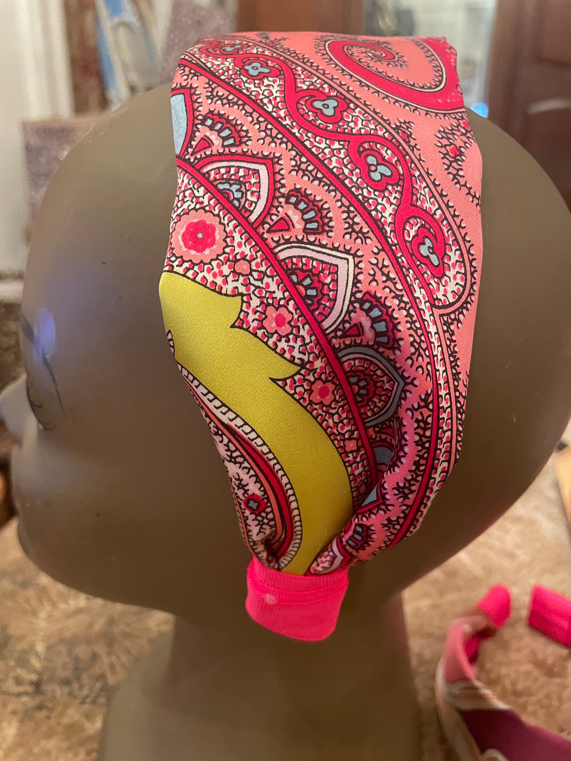 Emilio Pucci Green and Pink Patterned Hairband / Headband Pucci Headbands - Etsy main image 2
