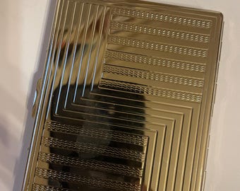 Retro Trafalgar Silver 1-clip Business Credit Card Holder cigarette case