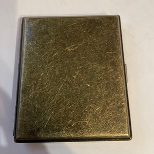 Étui portefeuille à cigarettes, 2 clips, bronze vintage, porte-cartes de crédit professionnel