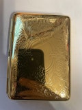 Retro Gold Victorian Scroll 2-Band Business Credit Card I.D. Wallet Case