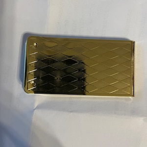 Art Deco Diamante Gold or Silver Money Clip