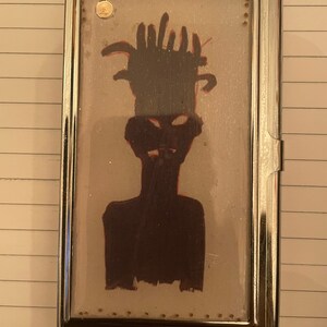 Retro Tribal Graffiti Dreadlock Mann Visitenkarte Golder Kreditkarte I.D. Etui