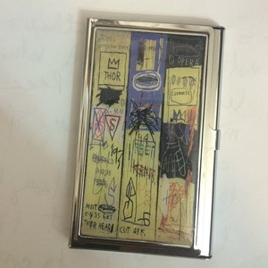 Tarjetero Retro Grafitti Thor Crown Business Card Holder - Acabado plateado o vintage