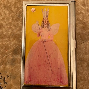 Retro Glinda Dobra Czarownica Czarnoksiężnik z Krainy Oz Biznesowy uchwyt na kartę kredytową Etui na dowód osobisty