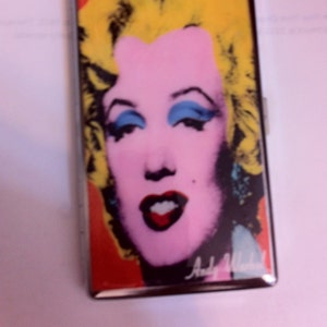 Retro Mod Marilyn Mirror Tissue Holder of 120s Cigarette 2-clip Wallet Business Credit Card Case