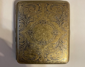 THE EMPATHIST Brass ザ オリジナルケース Chas. T. Kennedy No. 9 Brass Lidded Case Slim Cigarette Box Credit