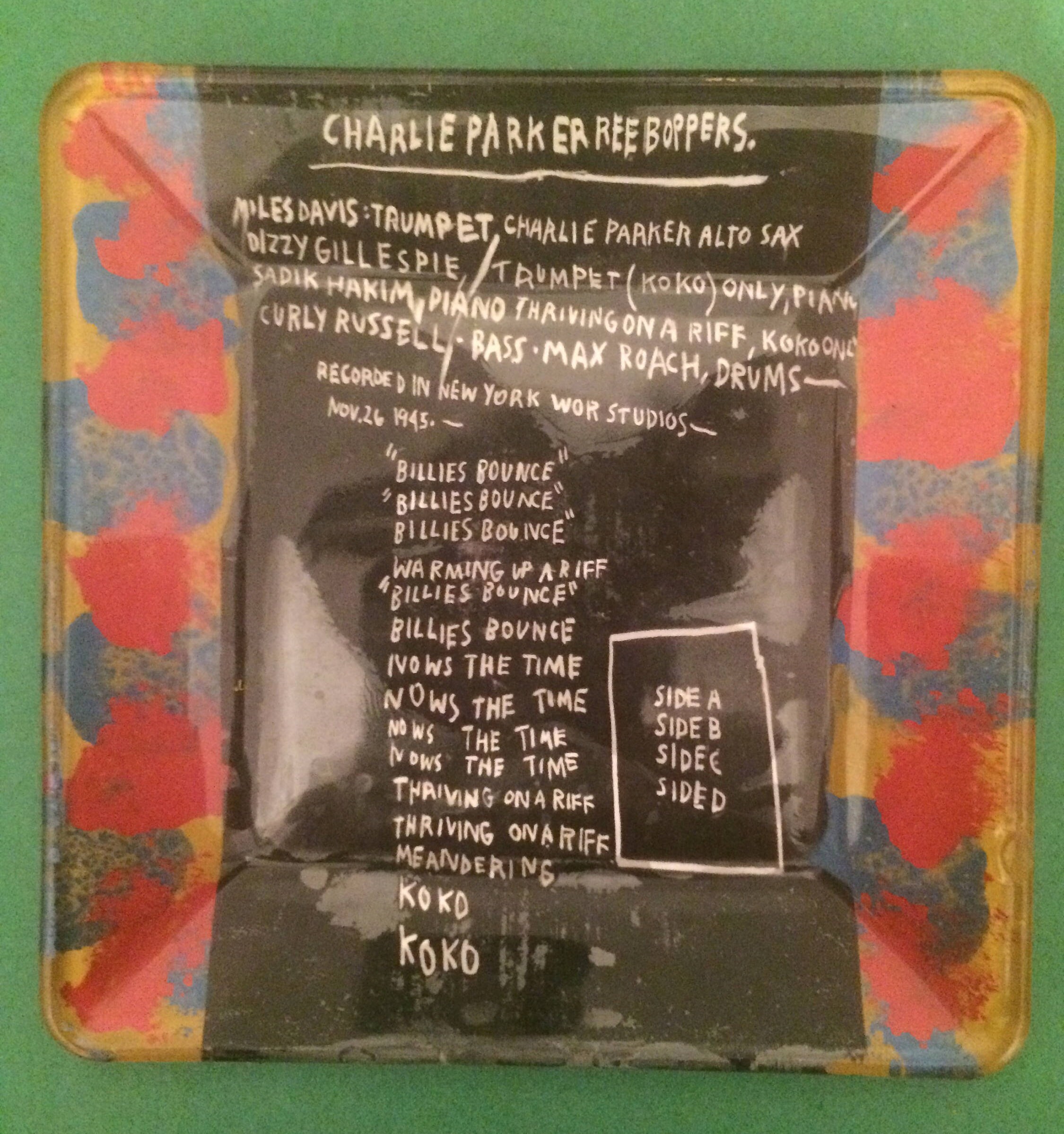 Jean Michel Basquiat Charlie Parker Beboppers Glass Small Etsy