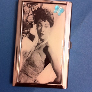 Retro Jazz Sarah Vaughan Visitenkartenetui Kreditkartenetui
