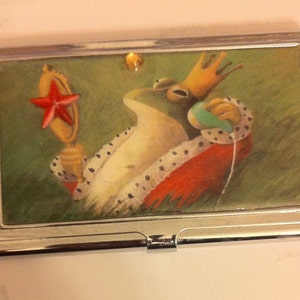 Retro Royal Frog Business Card Holder Credit Card Case image 1