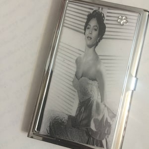 Dorothy Dandridge White Glamour Business Card Holder Credit Card Case
